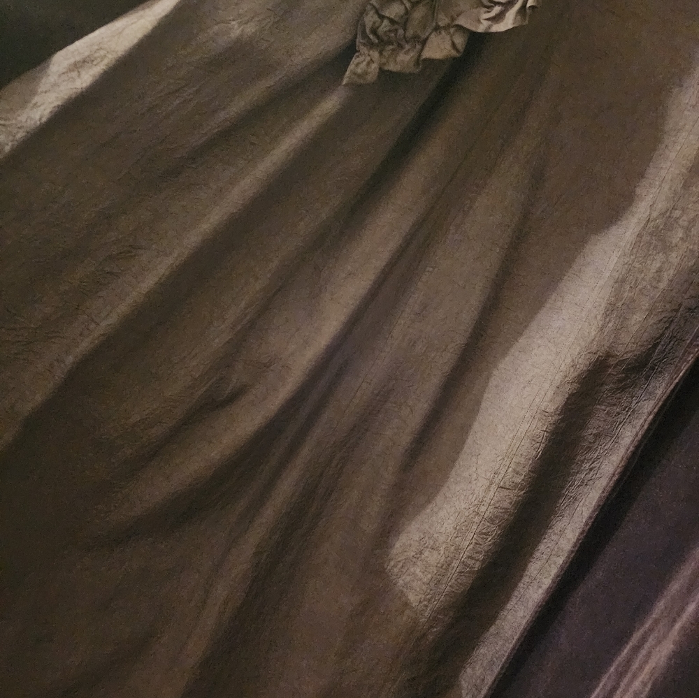 BLACK Cotton Velvet Coat Size 8 - Picture 4 of 8